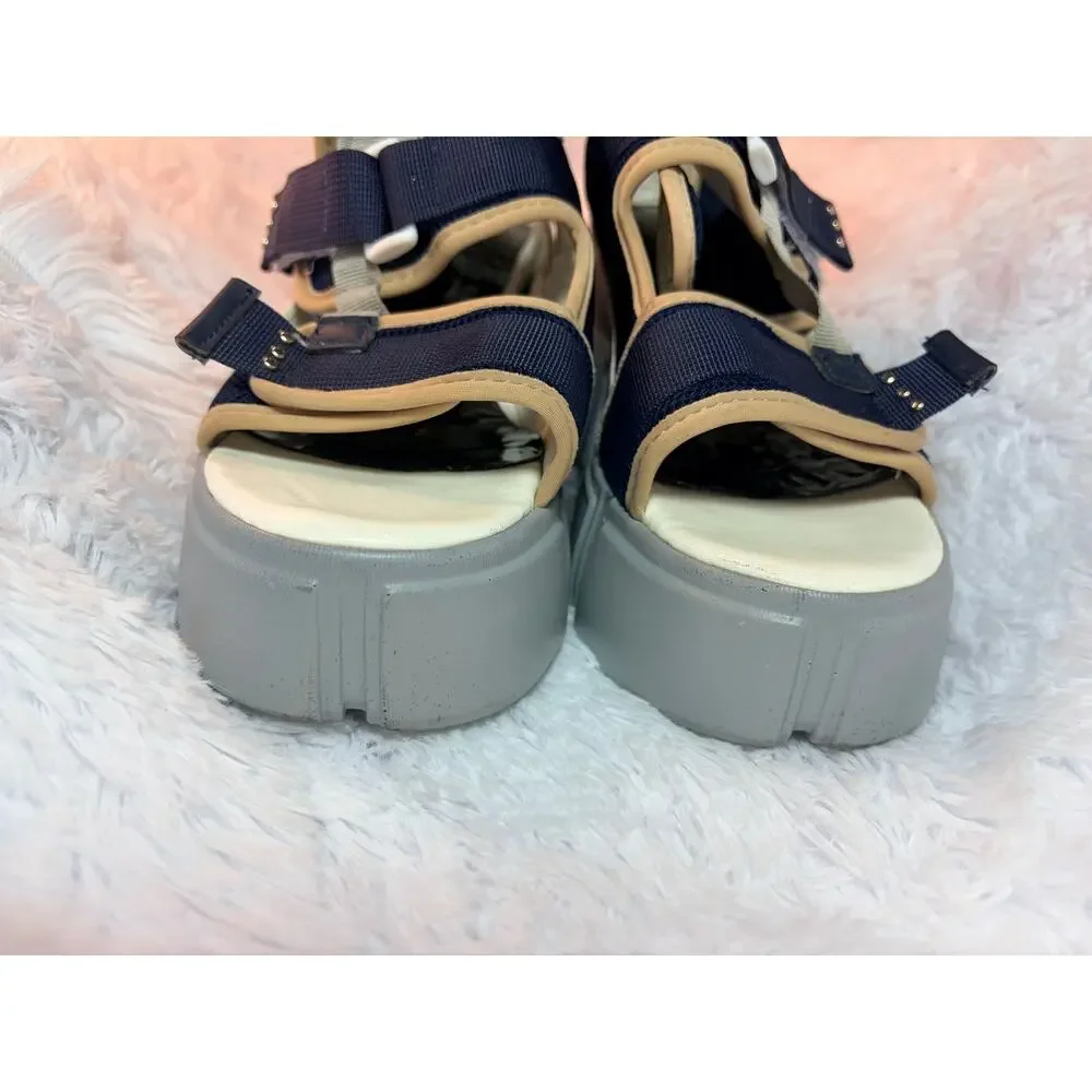 Anthony Wang Cranberry-07 Wedge Sandals Women's Size 9